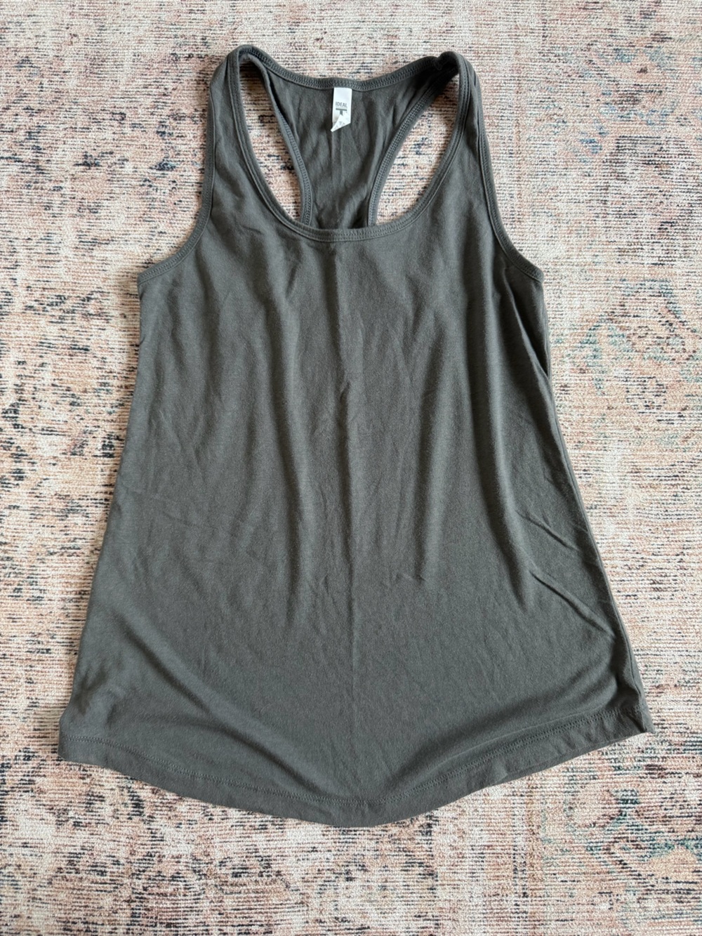 Women’s Gray Racerback Tank Top by